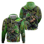 Sydney Thunder Hoodie Indigenous Dot Art Superhero Batter Tribal Pattern