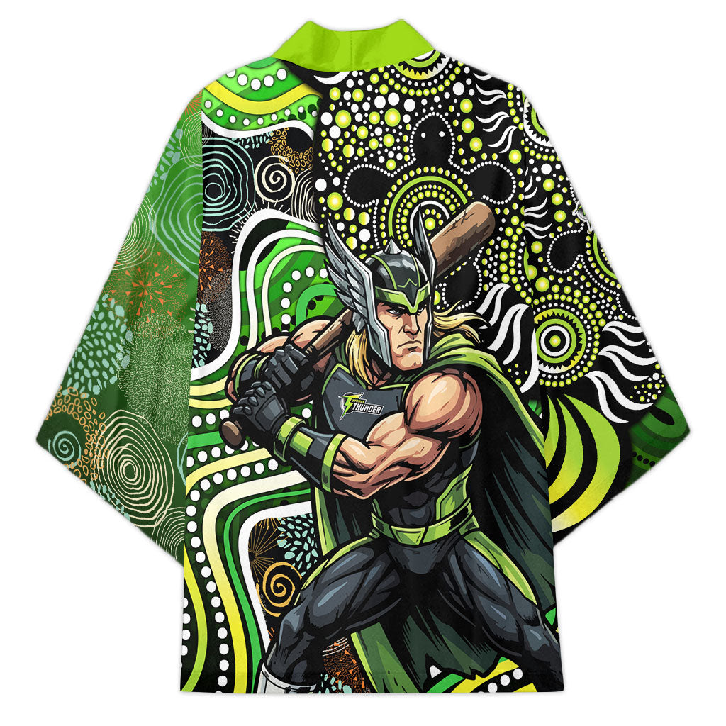 Sydney Thunder Kimono Indigenous Dot Art Superhero Batter Tribal Pattern