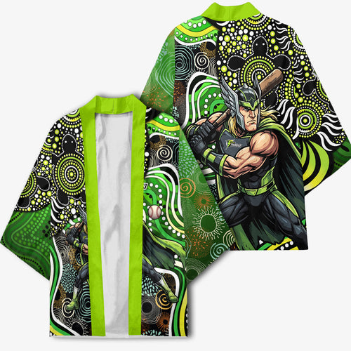 Sydney Thunder Kimono Indigenous Dot Art Superhero Batter Tribal Pattern