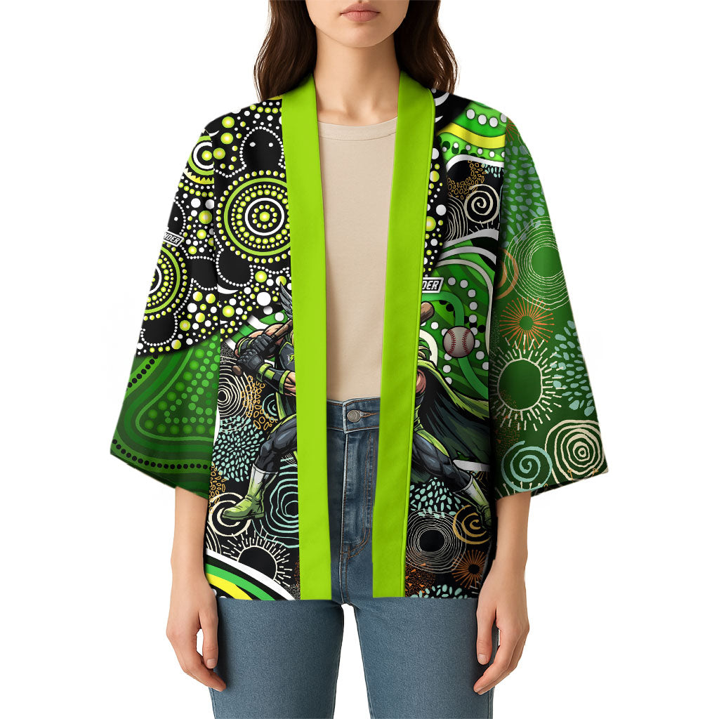Sydney Thunder Kimono Indigenous Dot Art Superhero Batter Tribal Pattern