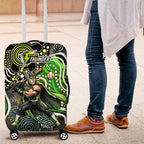 Sydney Thunder Luggage Cover Indigenous Dot Art Superhero Batter Tribal Pattern