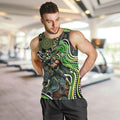 Sydney Thunder Men Tank Top Indigenous Dot Art Superhero Batter Tribal Pattern