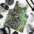 Sydney Thunder Men Tank Top Indigenous Dot Art Superhero Batter Tribal Pattern