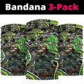 Sydney Thunder Neck Gaiter Indigenous Dot Art Superhero Batter Tribal Pattern