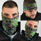 Sydney Thunder Neck Gaiter Indigenous Dot Art Superhero Batter Tribal Pattern