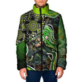 Sydney Thunder Padded Jacket Indigenous Dot Art Superhero Batter Tribal Pattern
