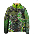 Sydney Thunder Padded Jacket Indigenous Dot Art Superhero Batter Tribal Pattern