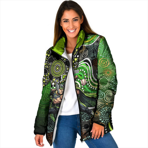 Sydney Thunder Padded Jacket Indigenous Dot Art Superhero Batter Tribal Pattern