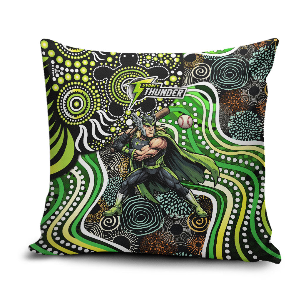 Sydney Thunder Pillow Cover Indigenous Dot Art Superhero Batter Tribal Pattern