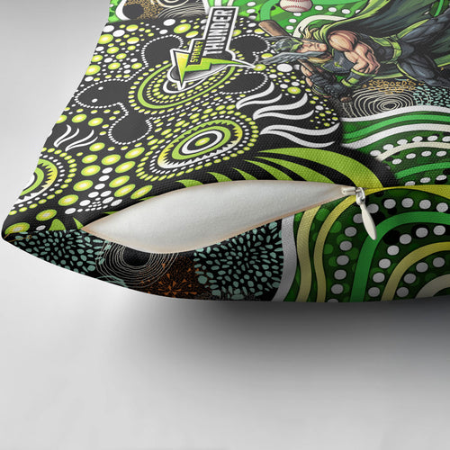 Sydney Thunder Pillow Cover Indigenous Dot Art Superhero Batter Tribal Pattern
