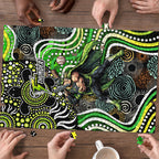 Sydney Thunder Puzzle Indigenous Dot Art Superhero Batter Tribal Pattern