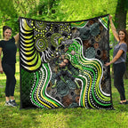 Sydney Thunder Quilt Indigenous Dot Art Superhero Batter Tribal Pattern