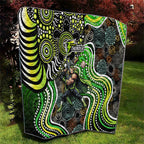 Sydney Thunder Quilt Indigenous Dot Art Superhero Batter Tribal Pattern