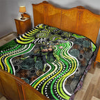 Sydney Thunder Quilt Indigenous Dot Art Superhero Batter Tribal Pattern