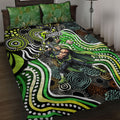 Sydney Thunder Quilt Bed Set Indigenous Dot Art Superhero Batter Tribal Pattern
