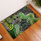 Sydney Thunder Rubber Doormat Indigenous Dot Art Superhero Batter Tribal Pattern