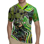 Sydney Thunder Rugby Jersey Indigenous Dot Art Superhero Batter Tribal Pattern