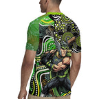 Sydney Thunder Rugby Jersey Indigenous Dot Art Superhero Batter Tribal Pattern