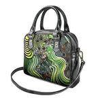 Sydney Thunder Shoulder Handbag Indigenous Dot Art Superhero Batter Tribal Pattern