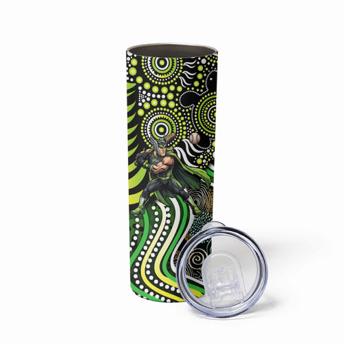 Sydney Thunder Skinny Tumbler Indigenous Dot Art Superhero Batter Tribal Pattern