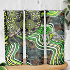 Sydney Thunder Skinny Tumbler Indigenous Dot Art Superhero Batter Tribal Pattern