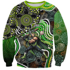 Sydney Thunder Sweatshirt Indigenous Dot Art Superhero Batter Tribal Pattern