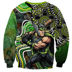 Sydney Thunder Sweatshirt Indigenous Dot Art Superhero Batter Tribal Pattern