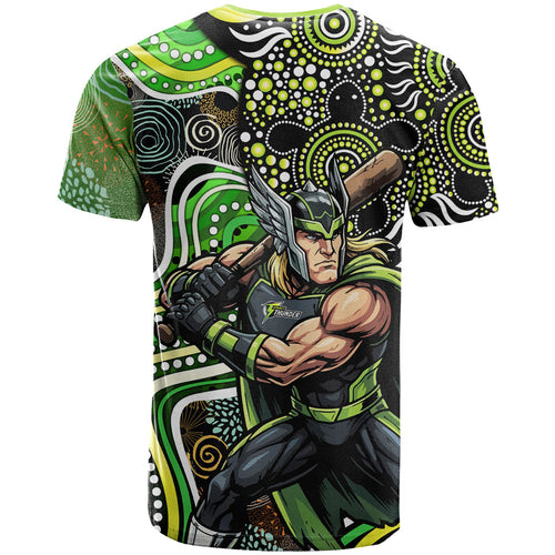 Sydney Thunder T Shirt Indigenous Dot Art Superhero Batter Tribal Pattern