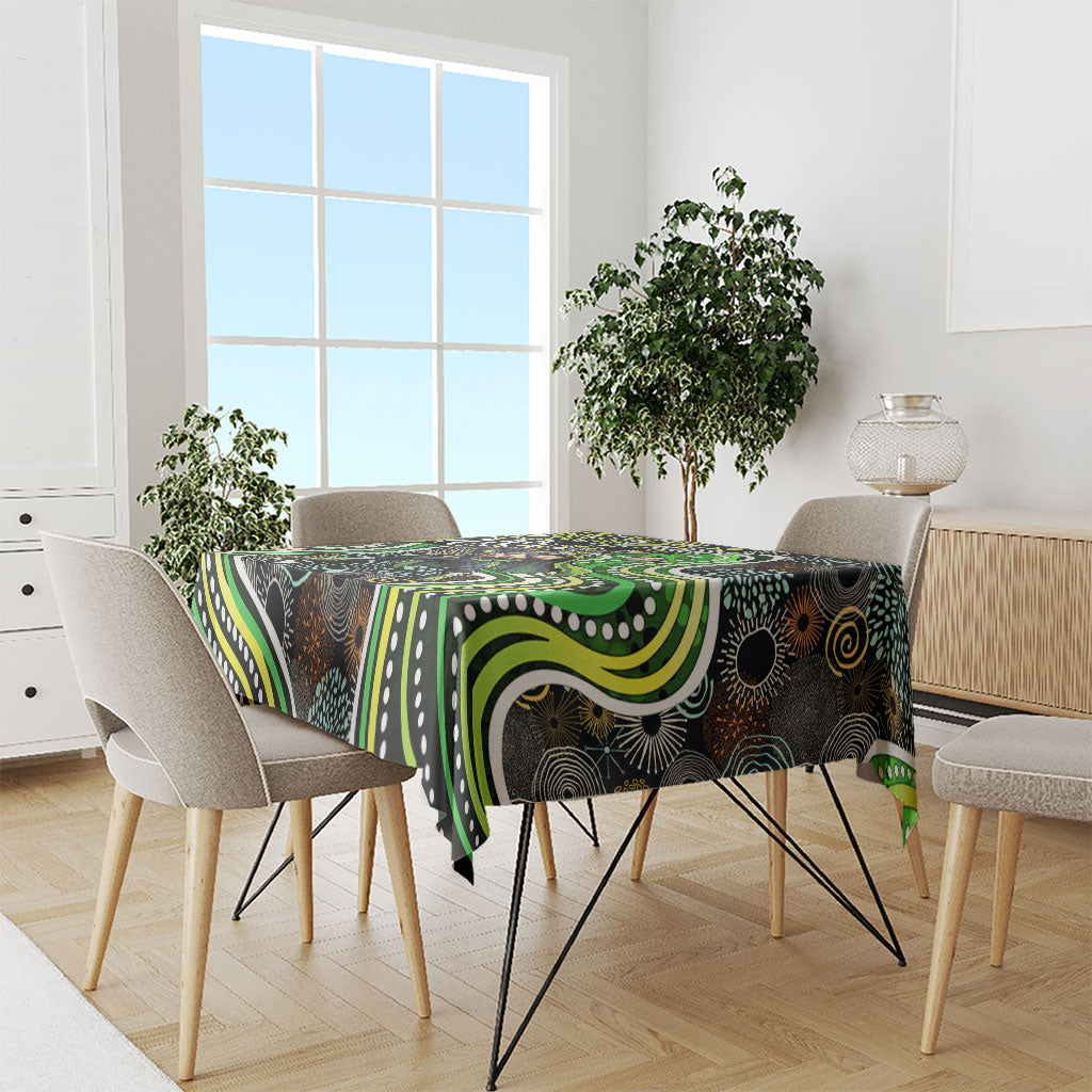 Sydney Thunder Tablecloth Indigenous Dot Art Superhero Batter Tribal Pattern