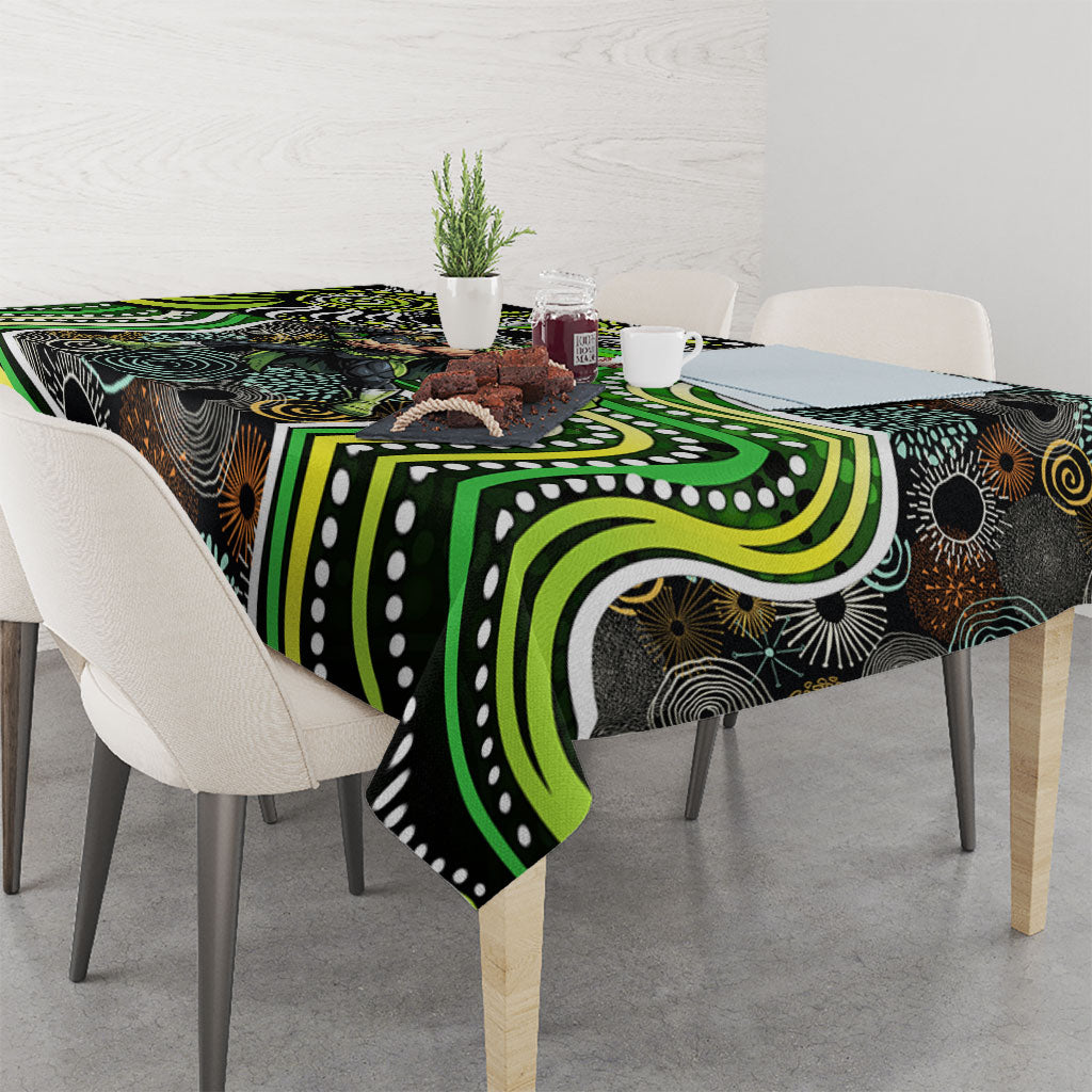 Sydney Thunder Tablecloth Indigenous Dot Art Superhero Batter Tribal Pattern
