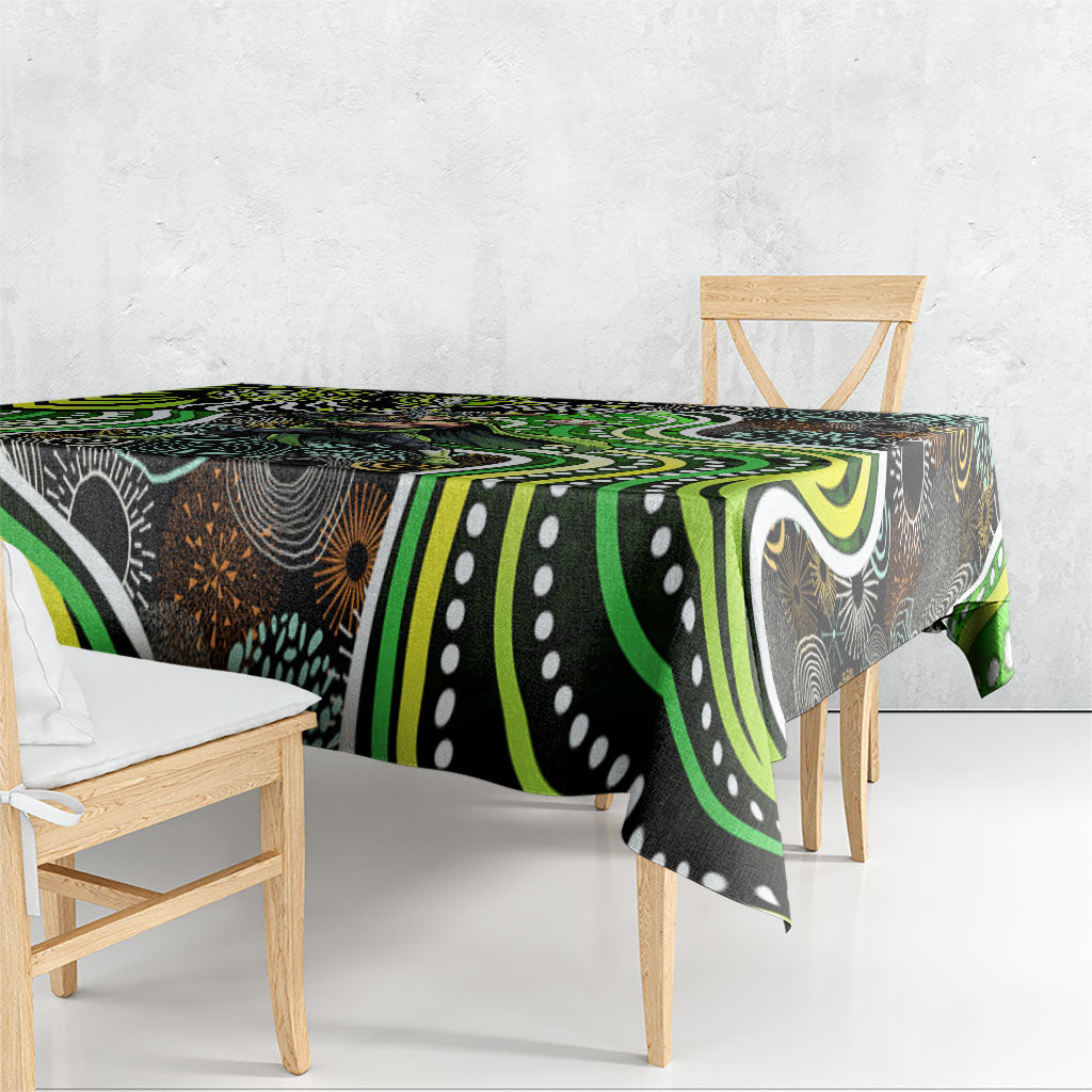 Sydney Thunder Tablecloth Indigenous Dot Art Superhero Batter Tribal Pattern