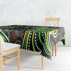 Sydney Thunder Tablecloth Indigenous Dot Art Superhero Batter Tribal Pattern
