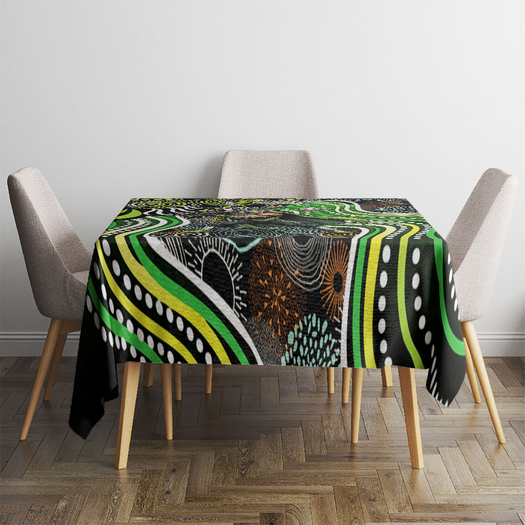 Sydney Thunder Tablecloth Indigenous Dot Art Superhero Batter Tribal Pattern