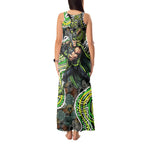 Sydney Thunder Tank Maxi Dress Indigenous Dot Art Superhero Batter Tribal Pattern