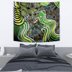 Sydney Thunder Tapestry Indigenous Dot Art Superhero Batter Tribal Pattern
