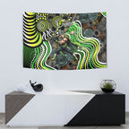 Sydney Thunder Tapestry Indigenous Dot Art Superhero Batter Tribal Pattern
