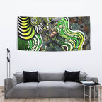 Sydney Thunder Tapestry Indigenous Dot Art Superhero Batter Tribal Pattern