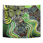 Sydney Thunder Tapestry Indigenous Dot Art Superhero Batter Tribal Pattern
