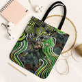 Sydney Thunder Tote Bag Indigenous Dot Art Superhero Batter Tribal Pattern