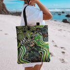 Sydney Thunder Tote Bag Indigenous Dot Art Superhero Batter Tribal Pattern