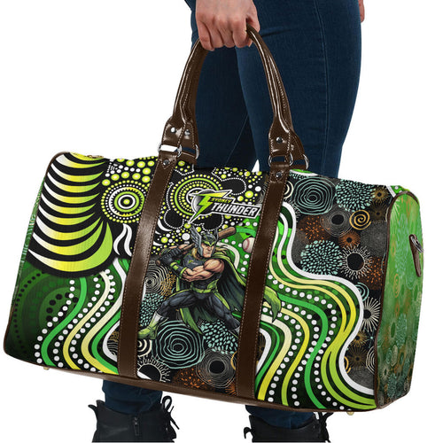 Sydney Thunder Travel Bag Indigenous Dot Art Superhero Batter Tribal Pattern