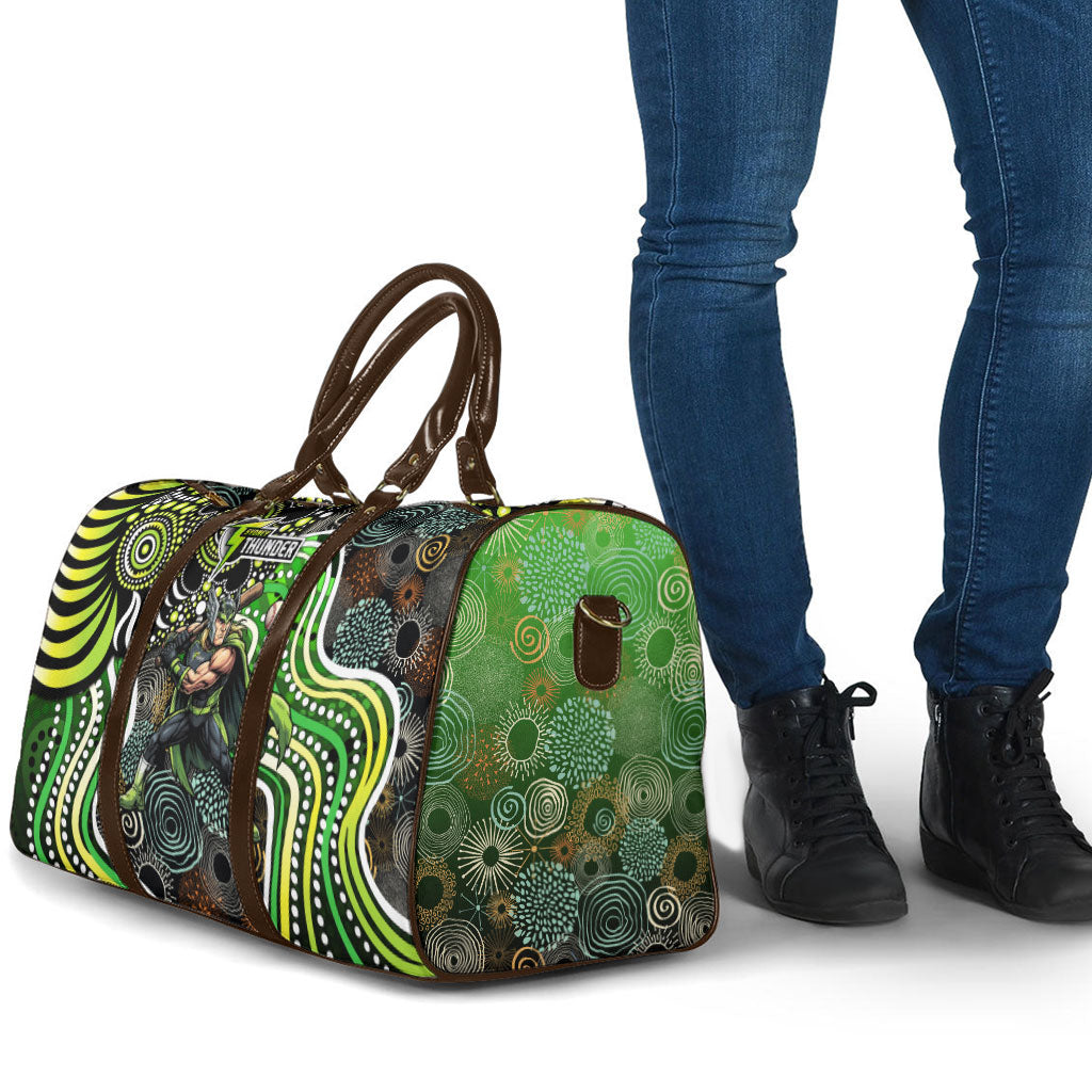 Sydney Thunder Travel Bag Indigenous Dot Art Superhero Batter Tribal Pattern