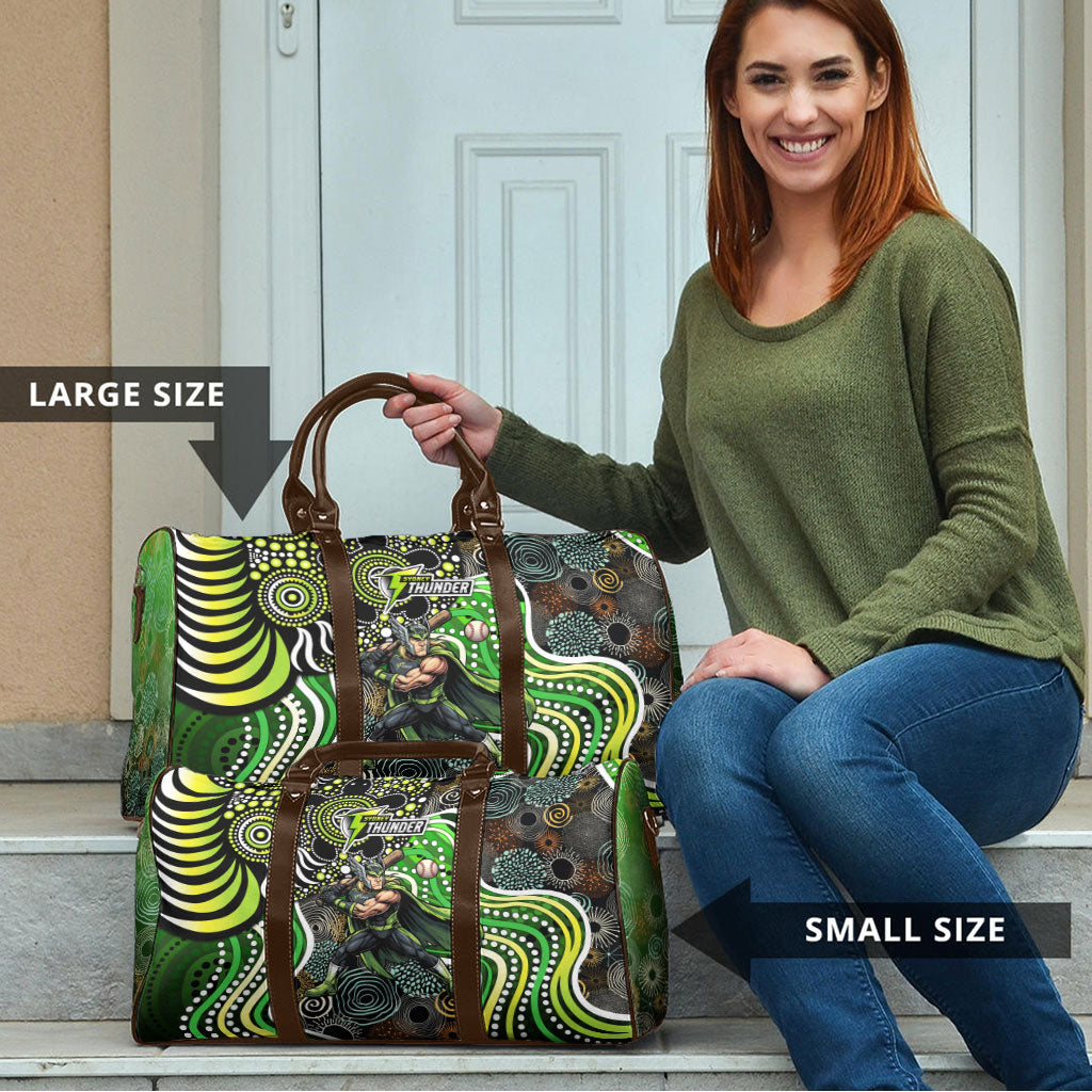 Sydney Thunder Travel Bag Indigenous Dot Art Superhero Batter Tribal Pattern