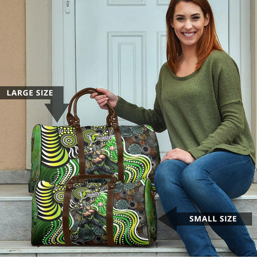 Sydney Thunder Travel Bag Indigenous Dot Art Superhero Batter Tribal Pattern