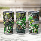 Sydney Thunder Tumbler Cup Indigenous Dot Art Superhero Batter Tribal Pattern