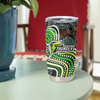 Sydney Thunder Tumbler Cup Indigenous Dot Art Superhero Batter Tribal Pattern