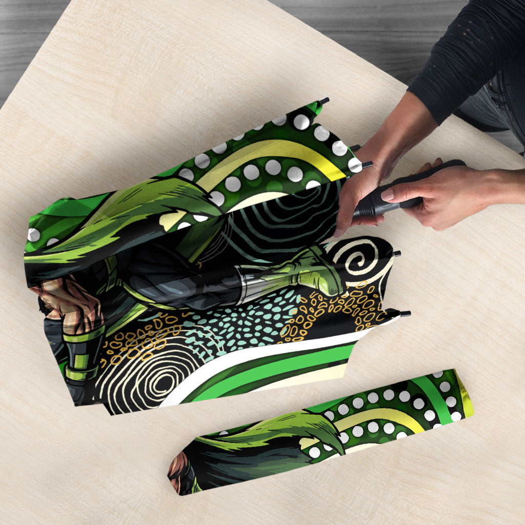 Sydney Thunder Umbrella Indigenous Dot Art Superhero Batter Tribal Pattern