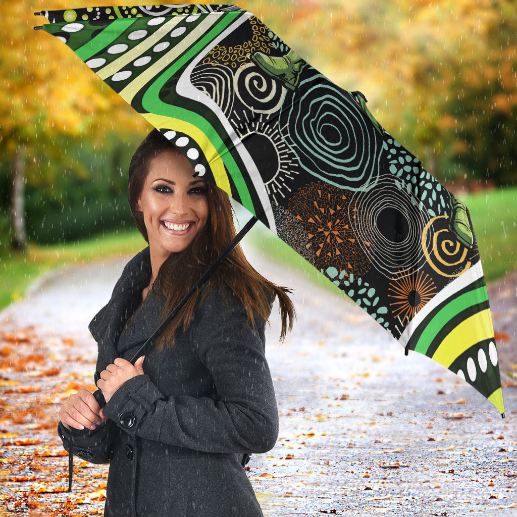 Sydney Thunder Umbrella Indigenous Dot Art Superhero Batter Tribal Pattern