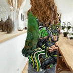 Sydney Thunder Women Casual Shirt Indigenous Dot Art Superhero Batter Tribal Pattern