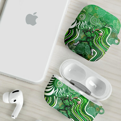 Melbourne Stars AirPods Case Indigenous Dot Art Superhero Batter Tribal Pattern